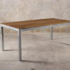 Breeze Matbord i Teak- är en modern teakserie.  Där den läckra designen, är en mix mellan det rustika och det eleganta. Den skandinaviska designen är mycket tilltalande och tillverkas i ett material som är estetiskt, hållbart & slitstarkt i form av teak och galvaniserat stål.